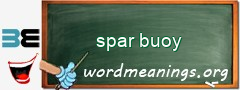 WordMeaning blackboard for spar buoy